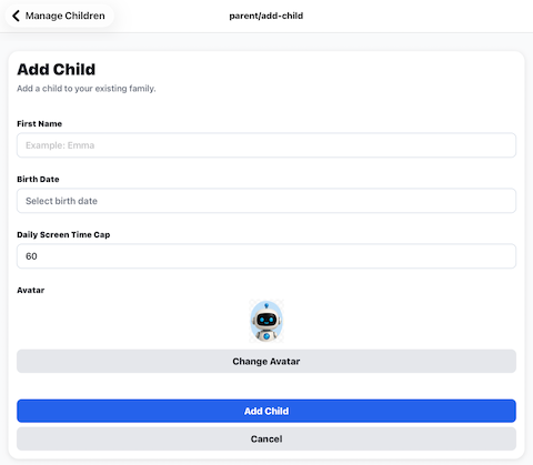 Add Child